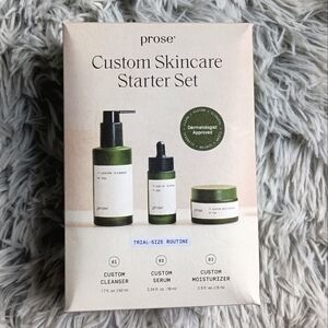 [prose] Skincare Starter Set Custom Cleanser Serum Moisturizer Skincare Kit NEW